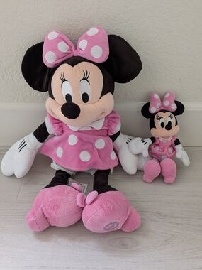 Disney Minnie Mouse Plush Toy - Pink Polka Dot Dress